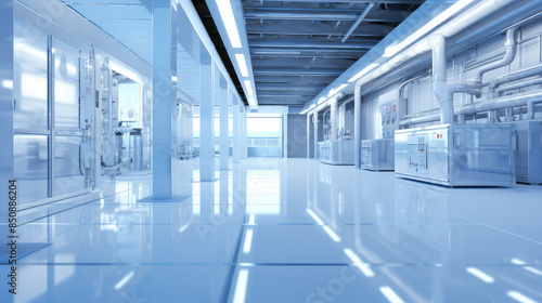 Modern High-Tech Industrial Cleanroom