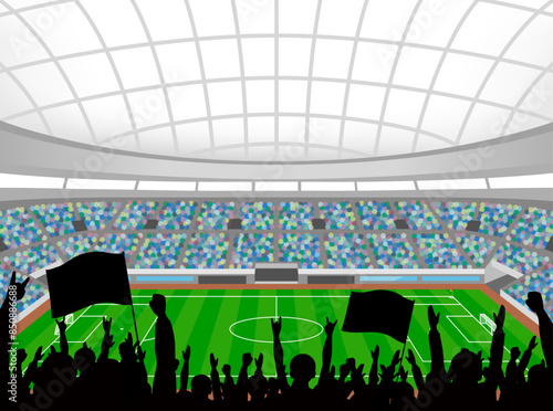 ドーム型サッカースタジアム