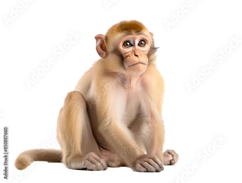 Obraz a monkey sitting on the ground