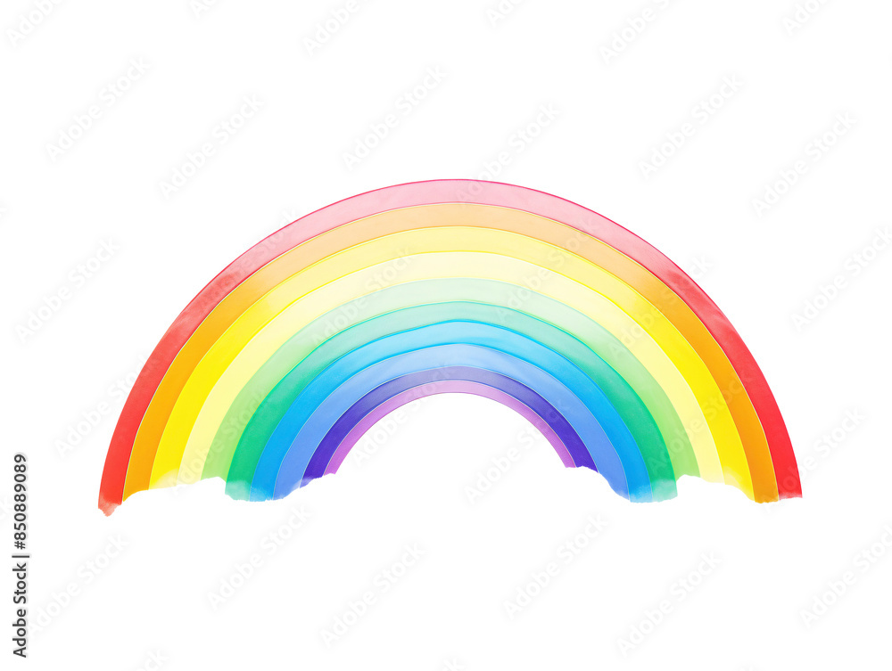 a rainbow shaped object on a white background a rainbow shaped object on a white background