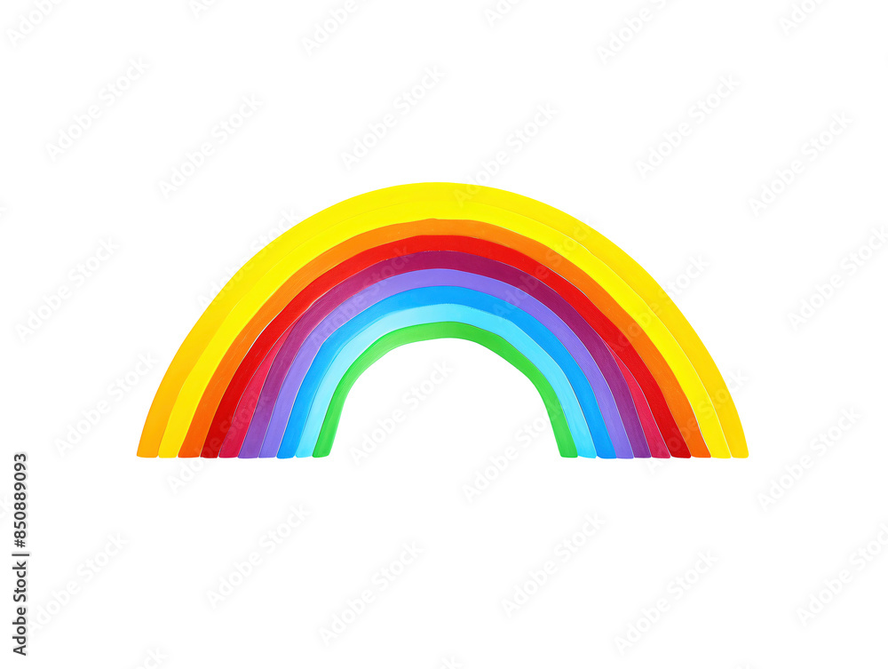 a rainbow shaped object on a white background a rainbow shaped object on a white background