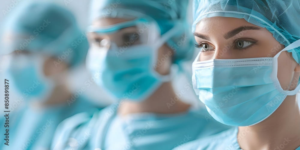 Trusted Support Provided by Medical Professionals During Surgical Procedures. Concept Medical Team, Surgical Support, Healthcare Professionals, Operating Room Assistance Trusted Support Provided by Medical Professionals During Surgical Procedures. Concept Medical Team, Surgical Support, Healthcare Professionals, Operating Room Assistance