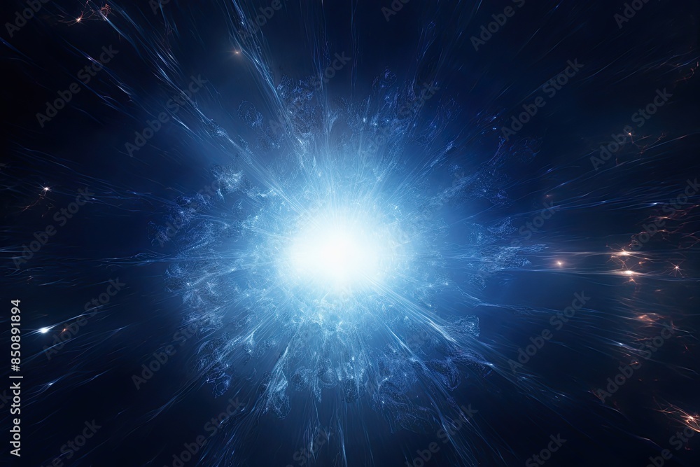 Fototapeta premium Mesmerizing illustration of a celestial explosion