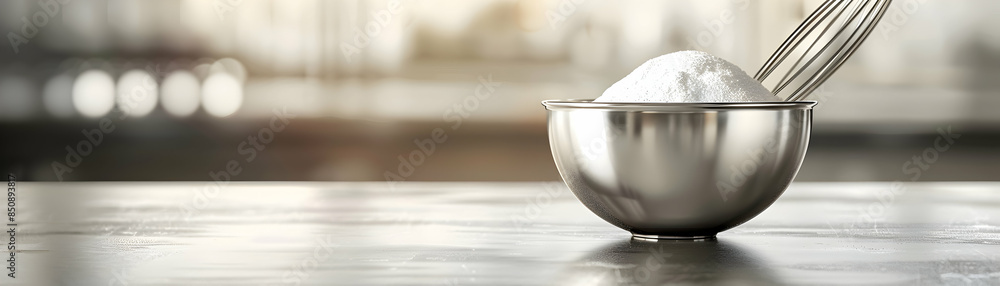 Photo Realistic Whisk and Bowl Illustration with Ample Space for Text and Graphics Ideal for Baking Themes and Culinary Activities Photo Realistic Whisk and Bowl Illustration with Ample Space for Text and Graphics Ideal for Baking Themes and Culinary Activities