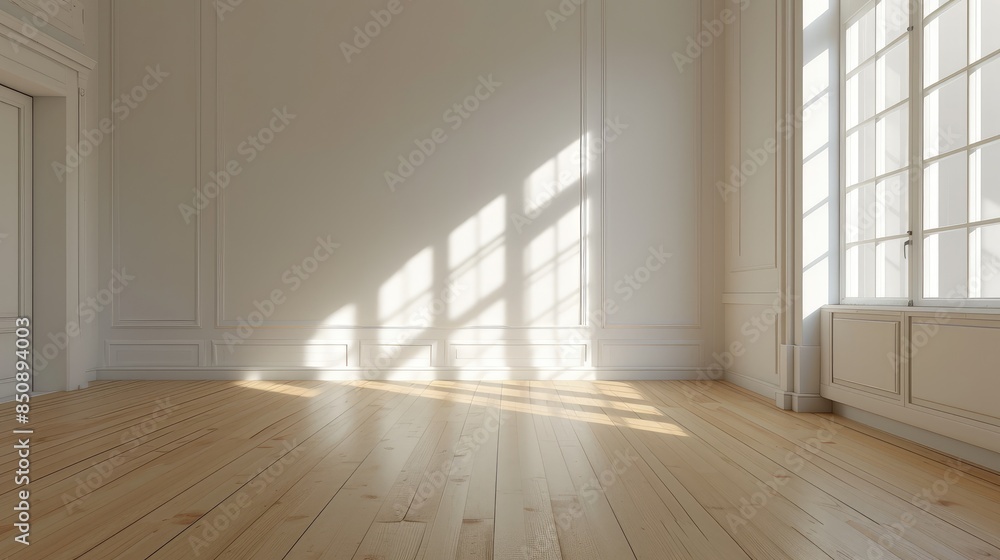 custom made wallpaper toronto digitalBright Sunlit Empty Room with Large Windows