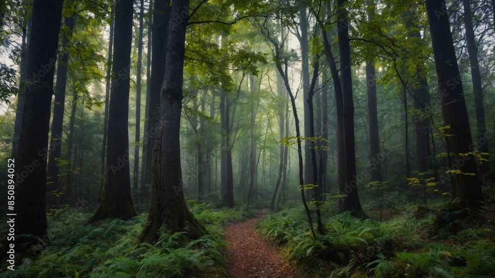 Fototapeta premium Enchanted forest, medieval era, fantasy and fiction concept.