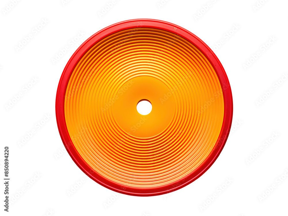 a red and yellow circle with a hole in it a red and yellow circle with a hole in it