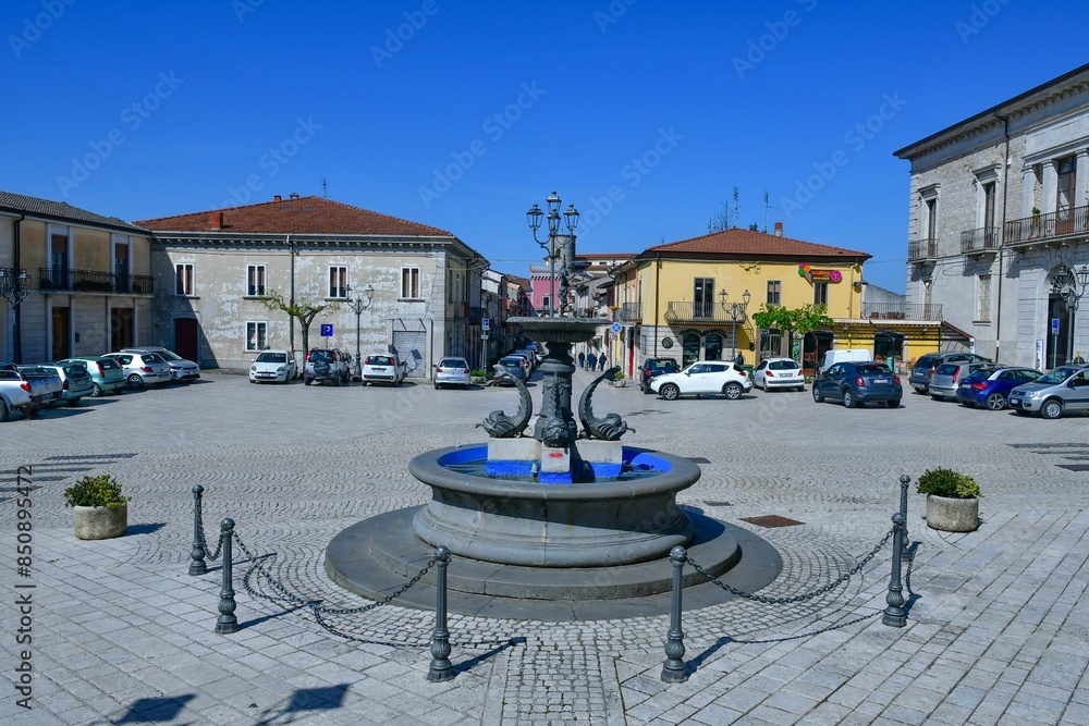 Obraz premium The village of San Marco dei Cavoti, Italy.