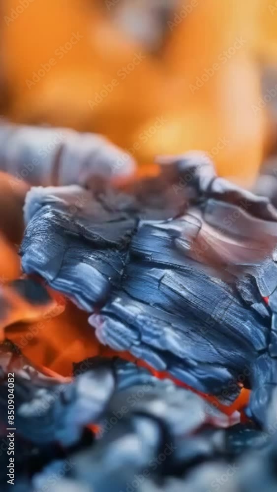 flaming background animation - 4k 9x16 vertical social media new stock video footage animation design AI