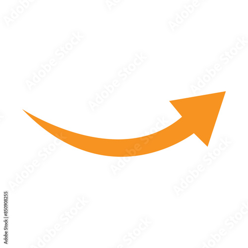 orange arrow icon on white background. flat style. arrow icon for your web site design, logo, app, UI. arrow indicated the direction symbol. Vector illustration. Eps file 131.