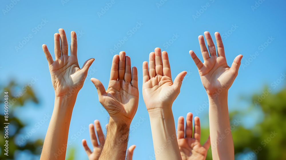 Photo Realistic High Five Smiling Faces: Support and Joy in Friendship Photo Concept with Copy Space Photo Realistic High Five Smiling Faces: Support and Joy in Friendship Photo Concept with Copy Space