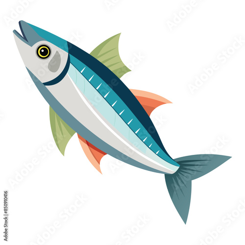 Herring fish isolated on white background