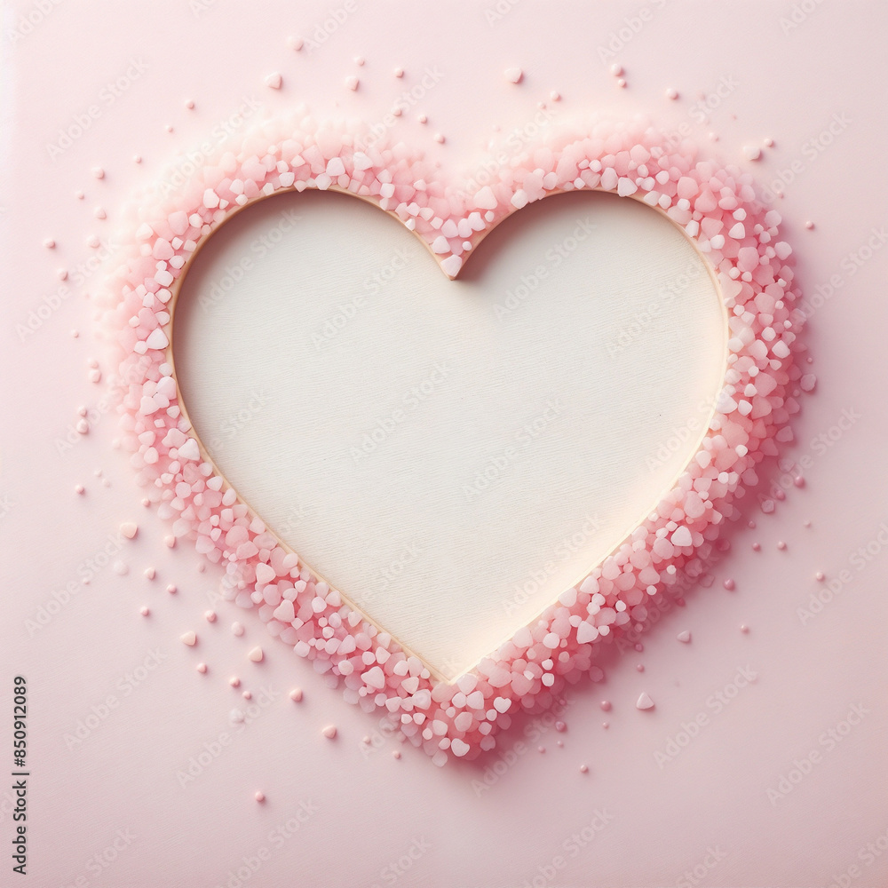 Background with heart in soft colors. AI Background with heart in soft colors. AI
