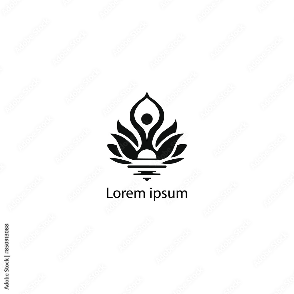 Obraz premium A Yoga Logo Design 