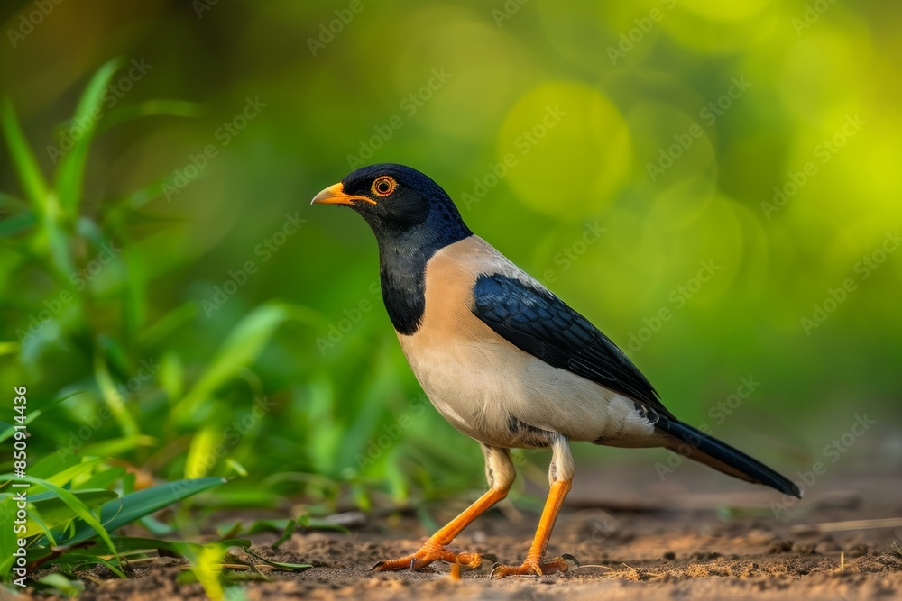 Fototapeta premium Black Devil Bird in Hawaii
