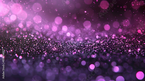 abstract background of glittering purple particles animation