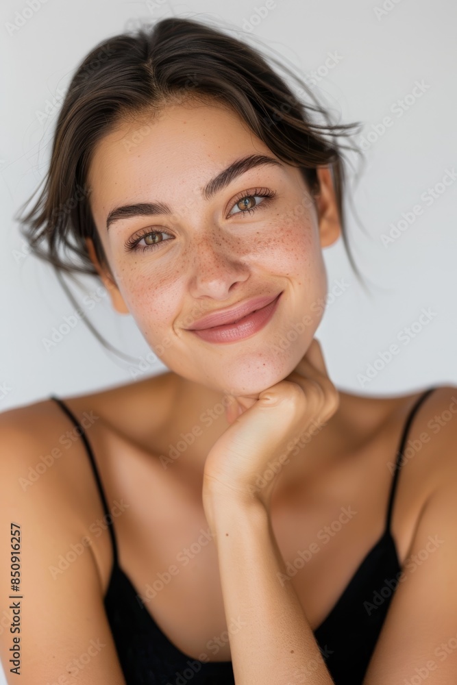 vivid close-up image of a content adolescent girl vivid close-up image of a content adolescent girl
