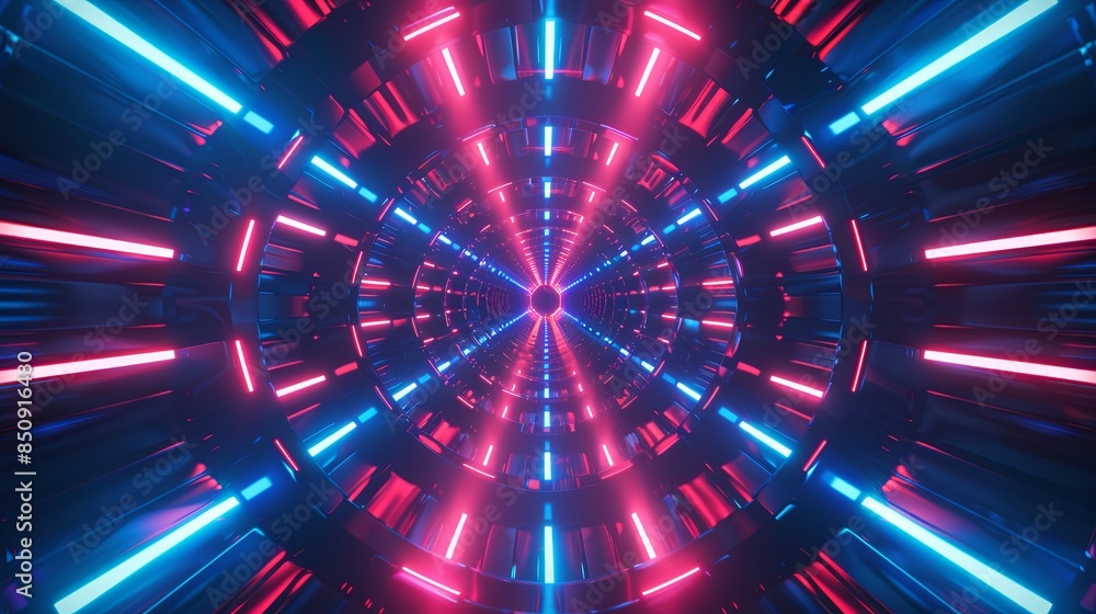 Red Blue Tunnel Abstract Background Red Blue Tunnel Abstract Background
