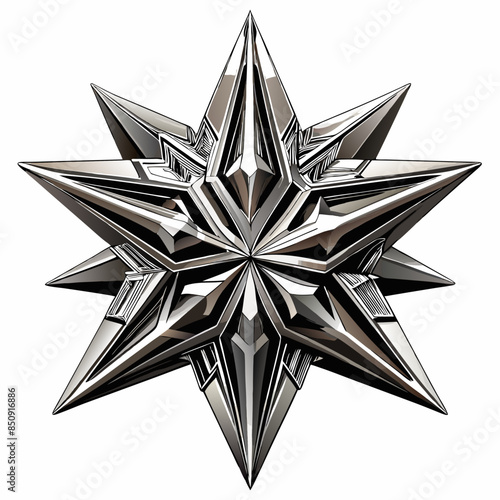 metal-star-3d-stainless-steel (9)