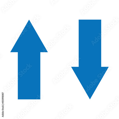 Free Download Up and down arrow icon vector. blue arrow icon button on white background for transfer, upload and download applications service data. Vector illustration. Eps file 168. - GFXLoad