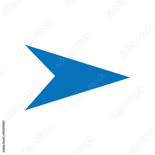 Free Download Sharp curved blue arrow icon. Arrow illustration pointing down. blue arrow for your web site design, logo, app, UI. Vector illustration. Eps file 172. - GFXLoad