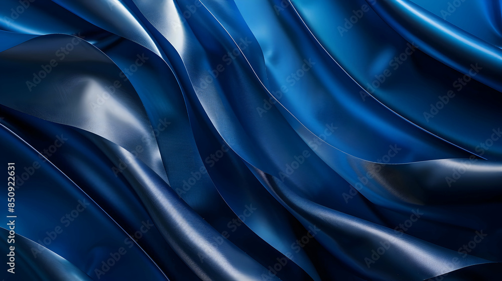 Fototapeta premium Metallic dark blue and sky blue abstract background