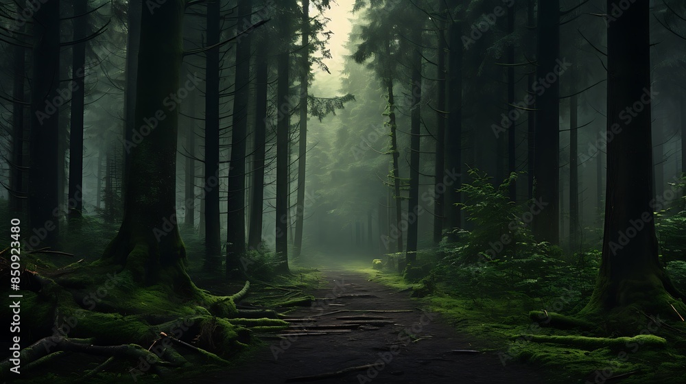 Obraz premium path in the forest