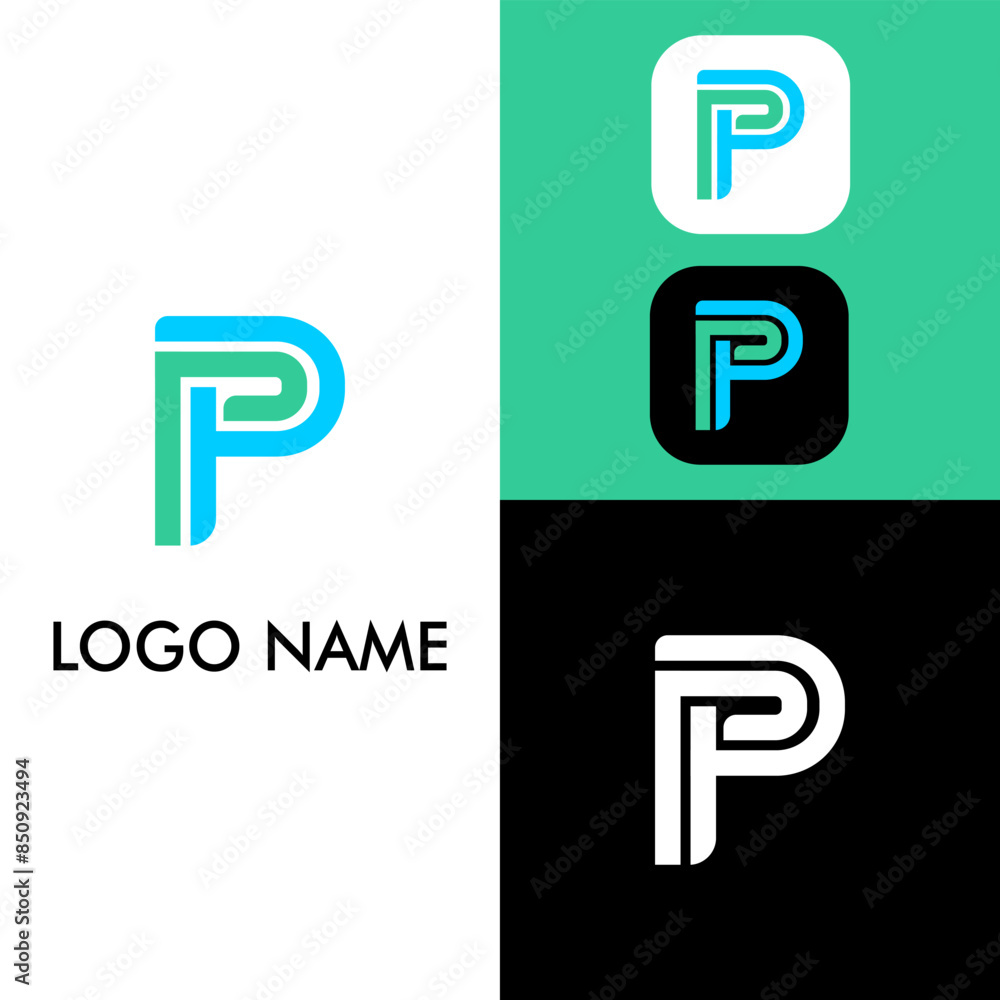 Letter P logo icon. Suitable for company signs or others. Letter P logo icon. Suitable for company signs or others.