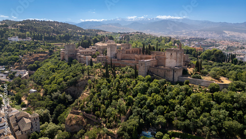 viajando por la ciudad de la alhambra de Granada, España