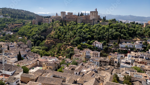 viajando por la ciudad de la alhambra de Granada, España	