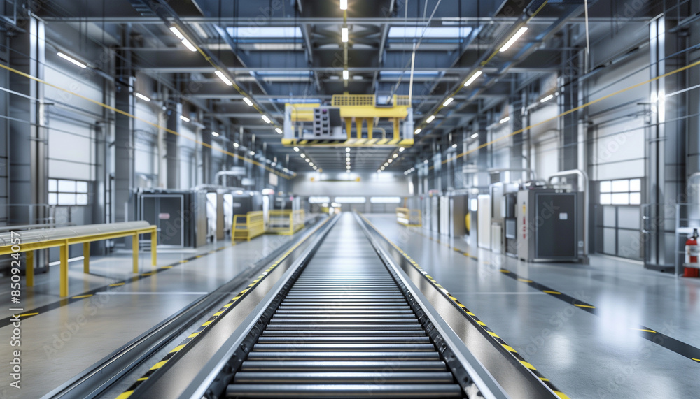 Conveyor belt in factory Conveyor belt in factory