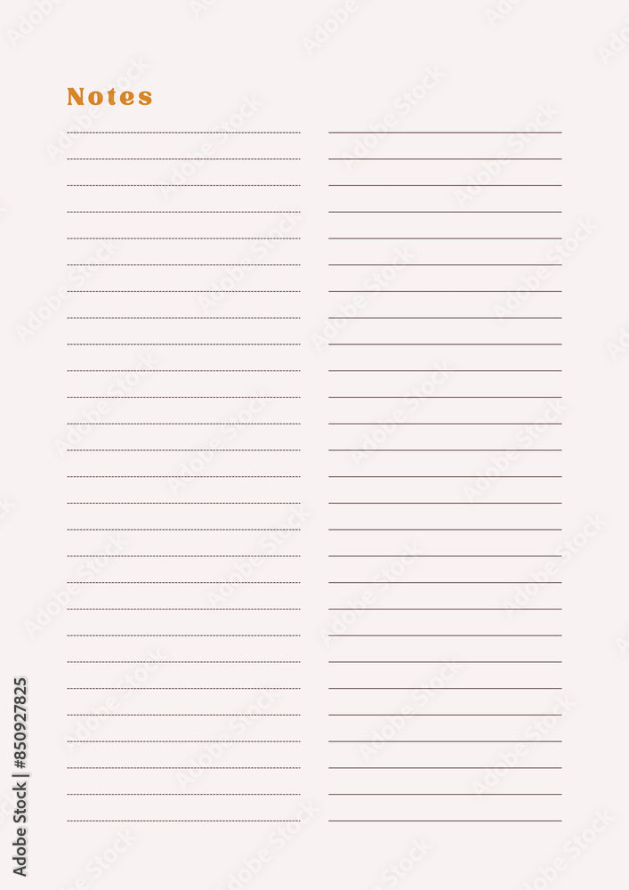 Simple Notes Design Template Simple Notes Design Template