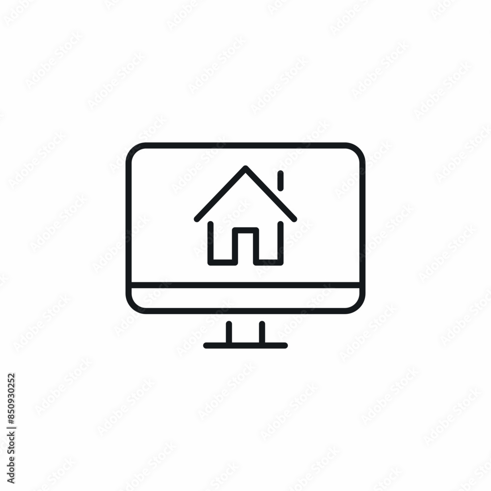 searching for house property computer icon searching for house property computer icon