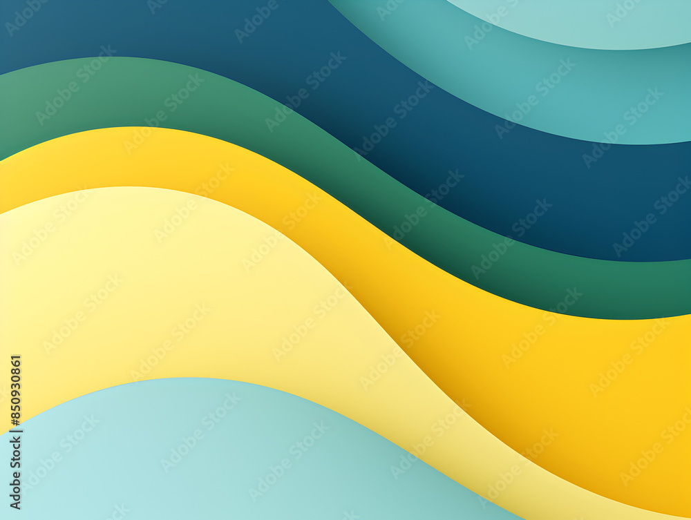 Minimalist abstract summer background with a mix of yellow, blue, and green Minimalist abstract summer background with a mix of yellow, blue, and green