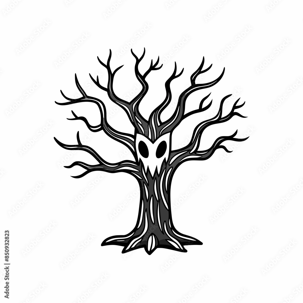 tree silhouette with roots tree silhouette with roots