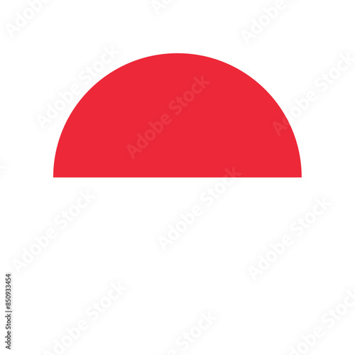 Round Singapore flag icon