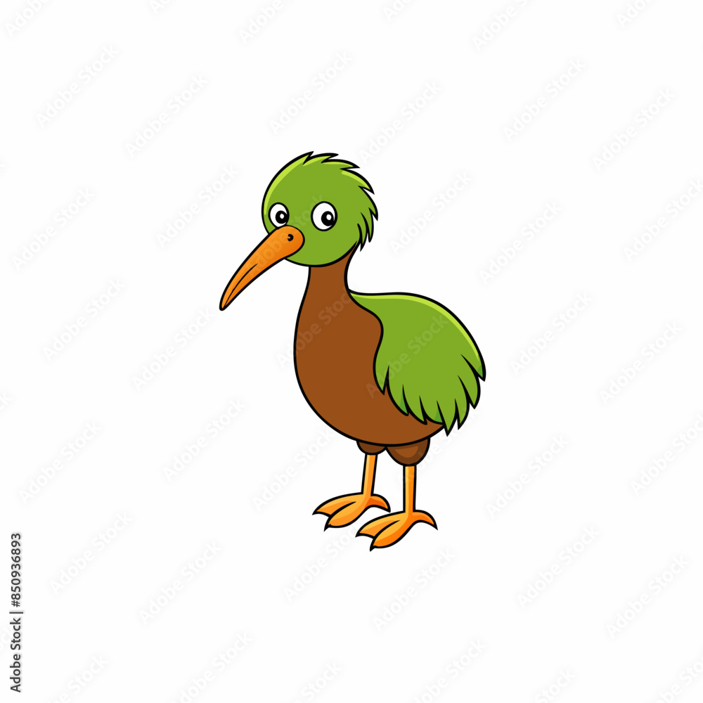 Obraz premium Kiwi bird Vector Illustration svg file