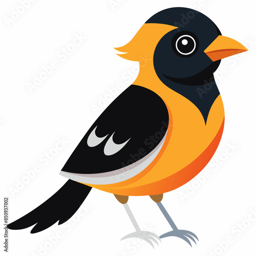 ullocks Oriole bird stay vector kawaii  svg 