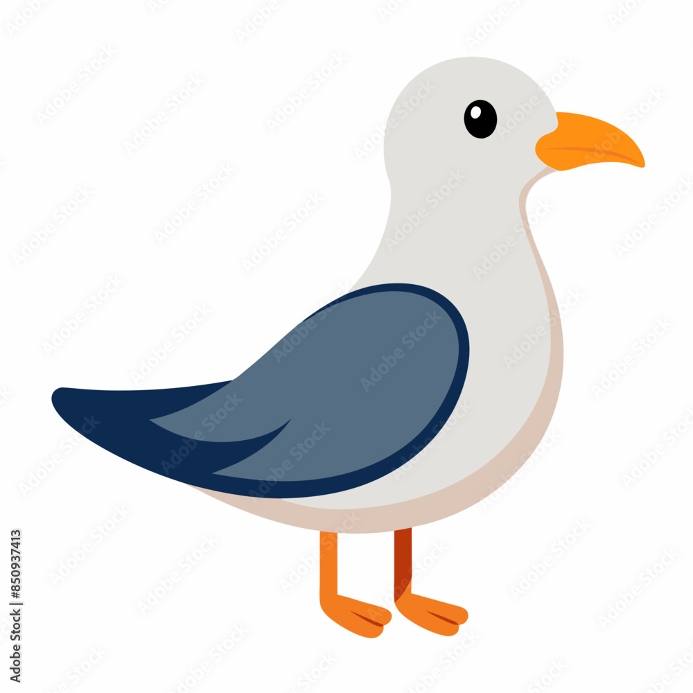 cute bird of Gull bird vector illustration, cute bird of Gull bird vector illustration,