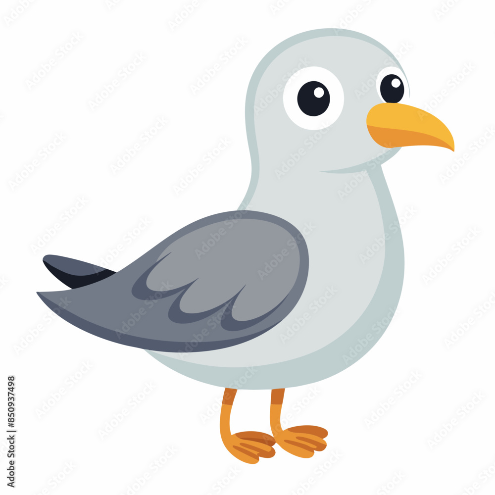 cute bird of Gull bird vector illustration, cute bird of Gull bird vector illustration,