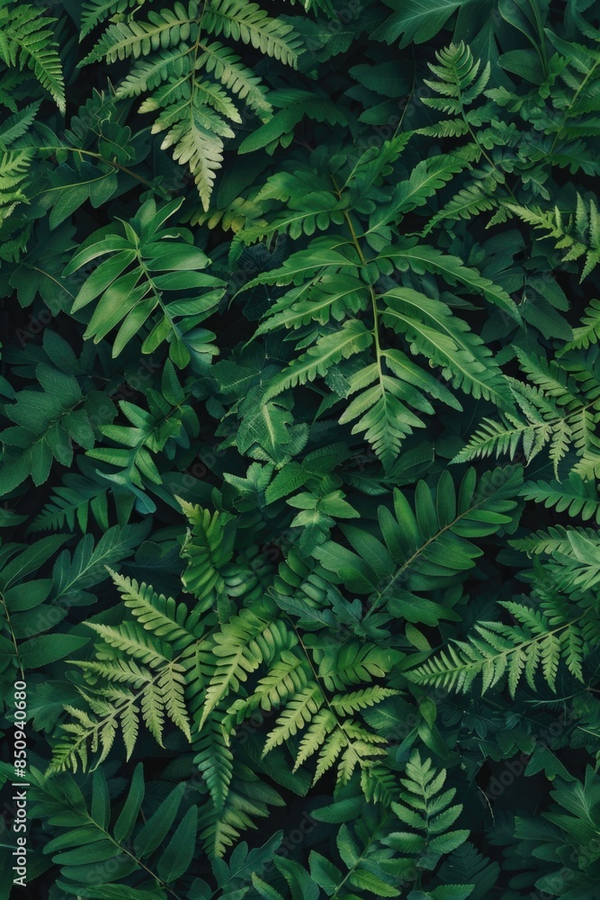 Close-up shot of a plant's green leaves Close-up shot of a plant's green leaves