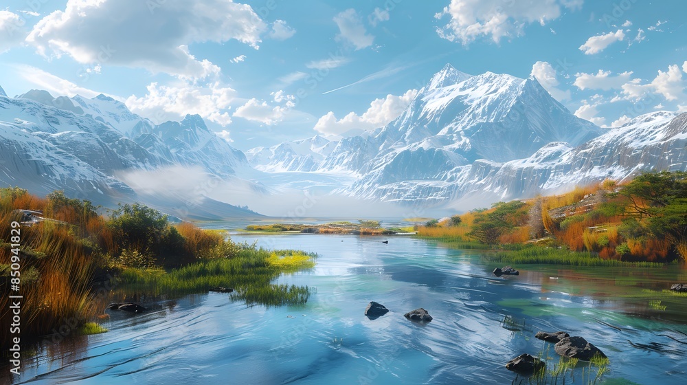 Obraz premium Beautiful lanscape mountain