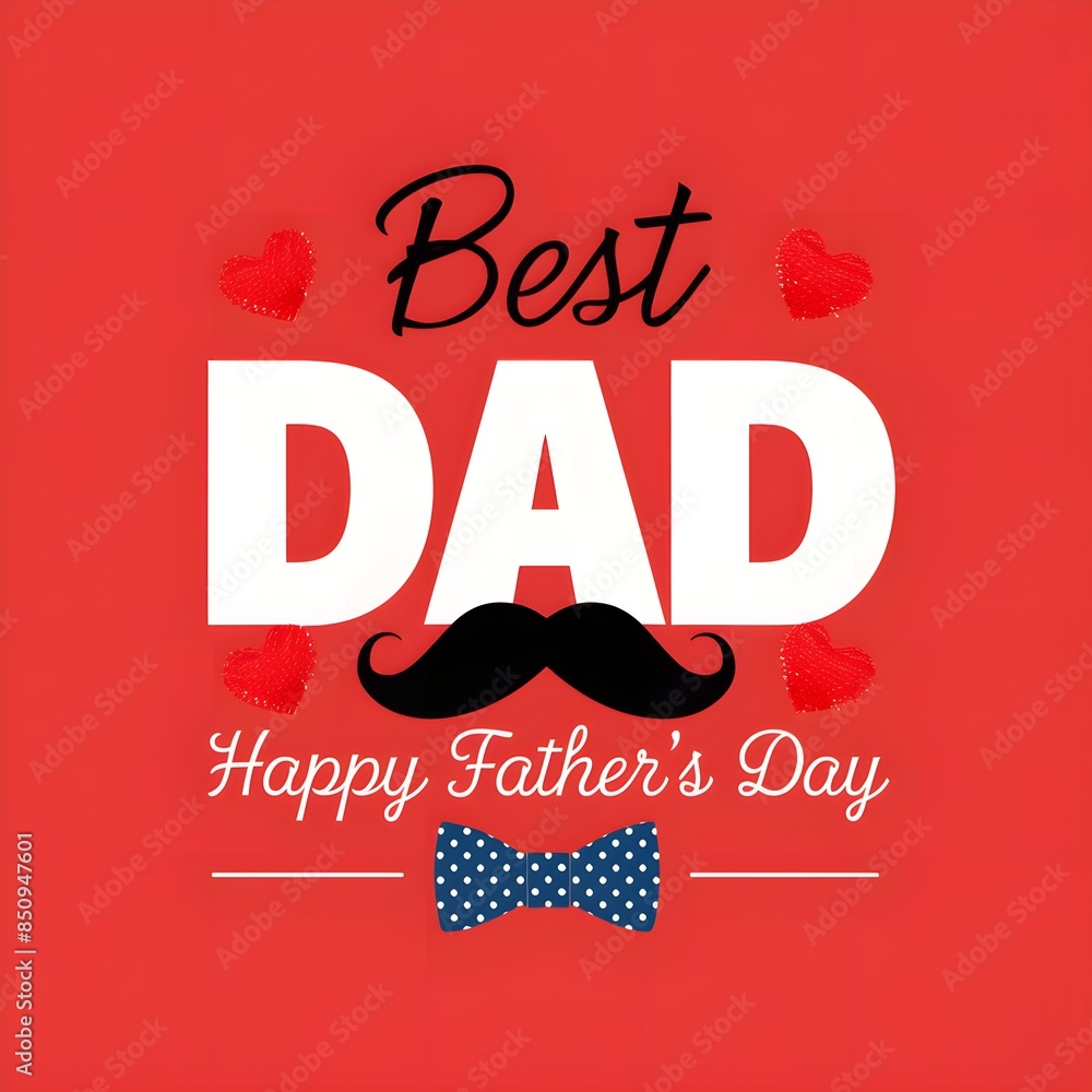 Naklejka premium Happy Fathers Day