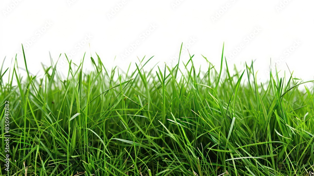 Abstract landscape with green grass white background abstract nature spring or summer with grass and bokeh lights. Blue sky behind, generative ai Abstract landscape with green grass white background abstract nature spring or summer with grass and bokeh lights. Blue sky behind, generative ai