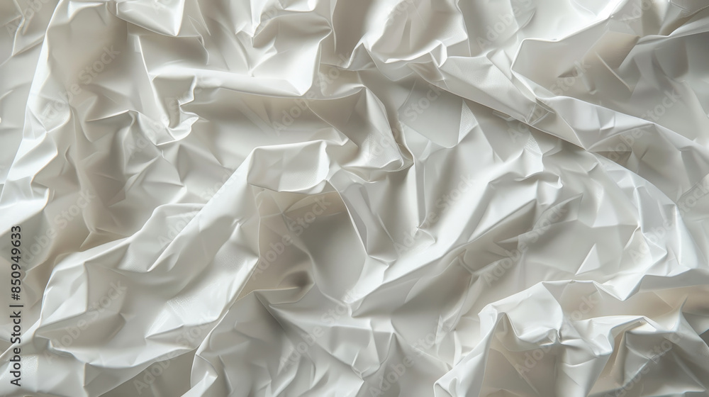A white piece of paper with a crumpled texture A white piece of paper with a crumpled texture