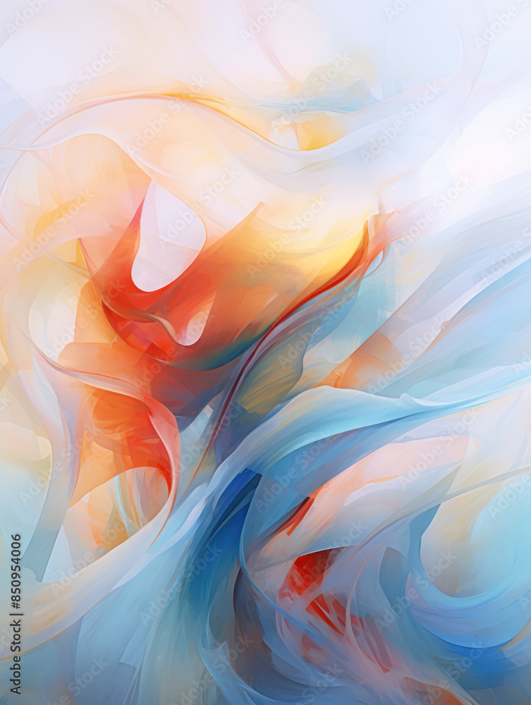 Abstract Modern Art Background. Generative AI Abstract Modern Art Background. Generative AI