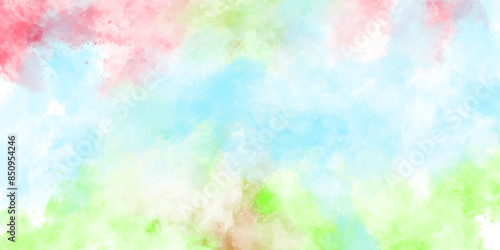 Abstract colorful watercolor background.