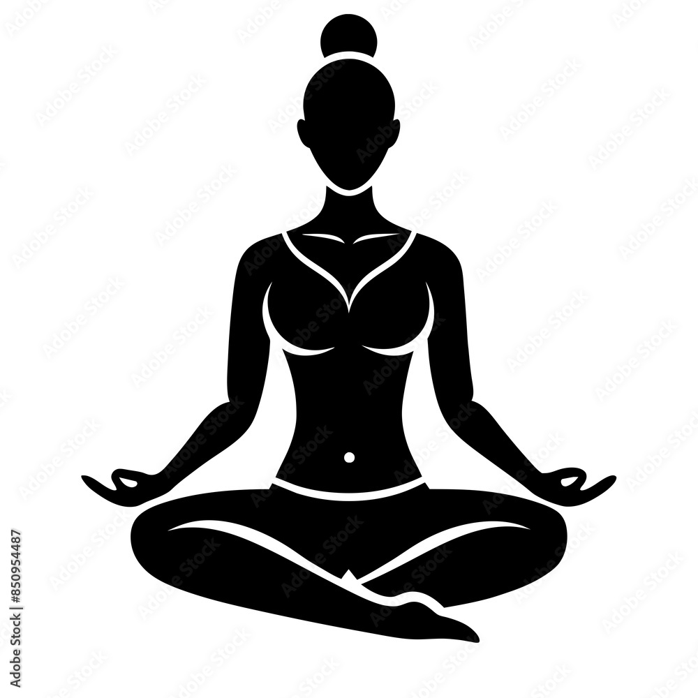 silhouette of a person meditating silhouette of a person meditating