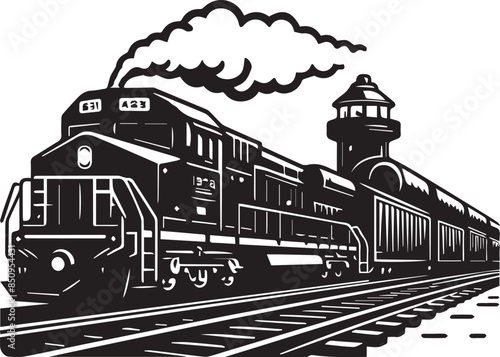 train on the railway