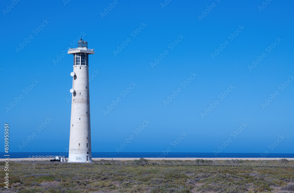 Faro de Jandia Lighthouse in Morro Jable, Fuerteventura, Canary Islands Faro de Jandia Lighthouse in Morro Jable, Fuerteventura, Canary Islands